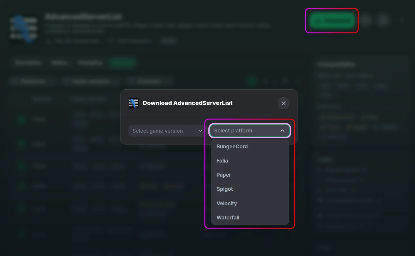 Download AdvancedServerList