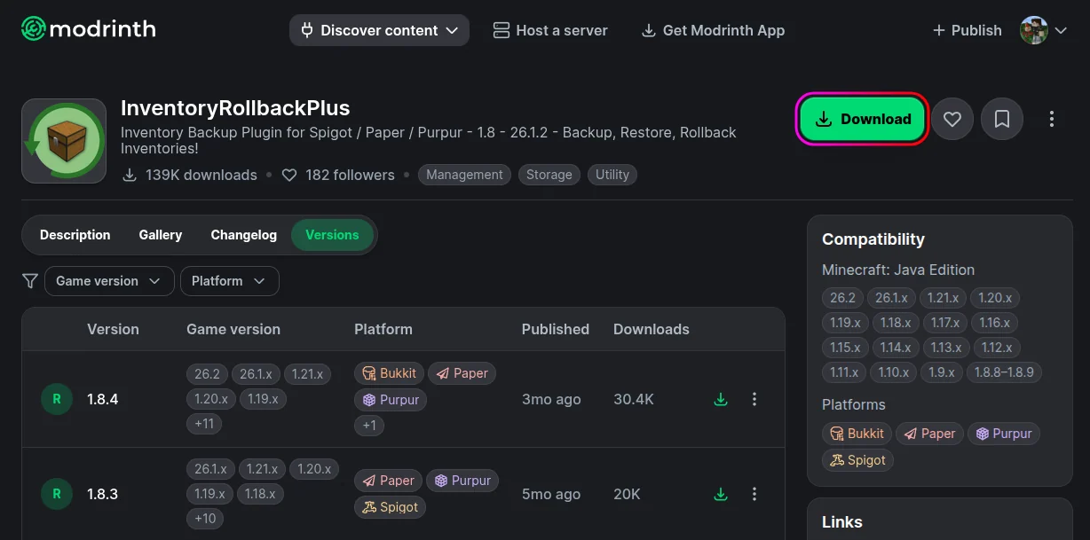 Download InventoryRollbackPlus